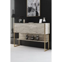 Komód Luxe - Travertine, Gold