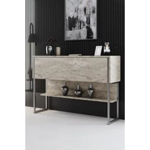 Komód Luxe - Travertine, Silver