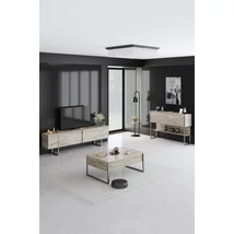 Komód Luxe - Travertine, Silver