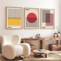 Fali Dekoráció keretezett MDF kép (3 darab) 693BSE4004