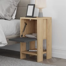 Éjjeliszekrény Ema - Oak, Anthracite