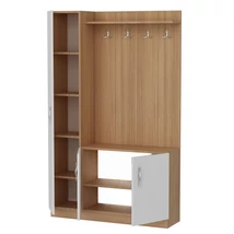 Előszobafal Naturel - Teak, White