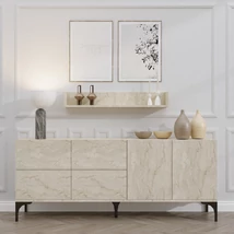 Konzolasztal Stella - Travertine