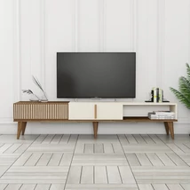 TV szekrény Milan Alt - Diós, Krém