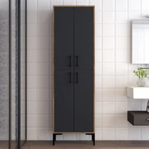 Tároló szekrény Berlin A - Walnut, Anthracite