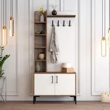 Előszobafal Viyana D - Walnut, White
