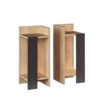 Éjjeliszekrény Elos - Oak, Anthracite