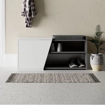Cipőtároló Fiona Bench - Anthracite, White