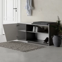 Cipőtároló Fiona Bench - Anthracite, White