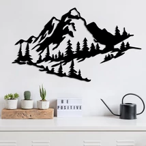 Fém fali dekoráció, Mountain 2