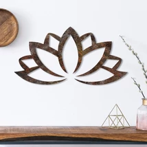 Fém fali dekoráció, Rusty Lotus