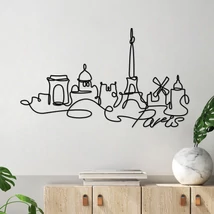 Fém fali dekoráció, Paris