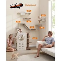Clickat Land – macska fali bútor, 7 darabos készlet | FEANDREA