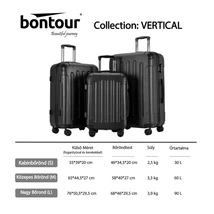 BONTOUR VERTICAL 4 Kerekes Borönd Szett Fekete