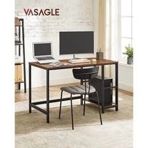 Íróasztal 120x60 cm, számítógépasztal 2 polccal bal vagy jobb oldalon