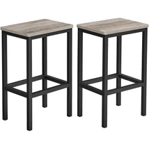 2 db bárszék szett Konyhai székek 40 x 65 x 30 cm, greige-fekete
