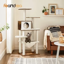 FEANDREA Modern Macska kaparófa, 55 x 138 x 45 cm, rusztikus barna