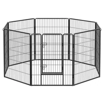 Kutya kennel, kutyaketrec, 8 paneles kisállat járóka 100 cm magas | FEANDREA