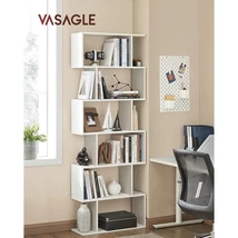 Könyvespolc, kocka vitrines polc és térelválasztó, 70 x 24 x 190,5 cm Fehér