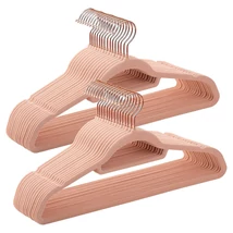 Bársonyos vállfák 30 darabos, csúszásmentes ruhaakasztó Rose Gold színű