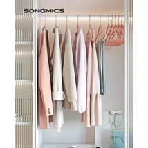 Bársonyos vállfák 30 darabos, csúszásmentes ruhaakasztó Rose Gold színű
