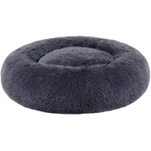 FEANDREA Kutyaágy, macskaágy, puha plüss felülettel 60 cm, sötétszürke