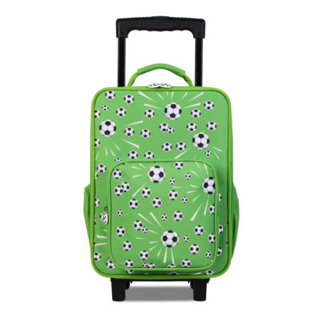 BONTOUR Vászon Gyermekbőrönd 2 Kerékkel, Focis mintával
