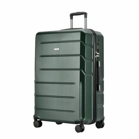 BONTOUR “SPINNER” Nagy Duplakerekes Gurulós bőrönd TSA zárral,  Zöld