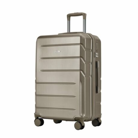 BONTOUR “SPINNER” közepes Duplakerekes Gurulós bőrönd TSA zárral, Kék