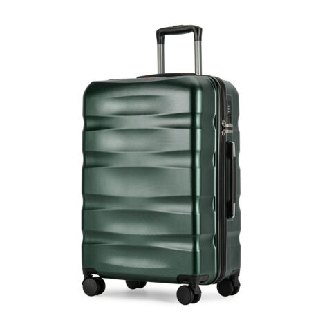 BONTOUR “Wave” közepes Bőrönd, Duplakerekes Gurulós bőrönd TSA zárral,  M méretű