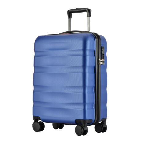 Bontour "WAVE" 4 Kerekes kabinbőrönd/kézipoggyász TSA zárral, 55x40x20 cm, Kék