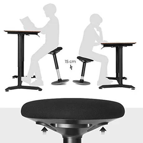 Ergonomikus irodai munkaszék 360°-ban állítható forgószék, fekete