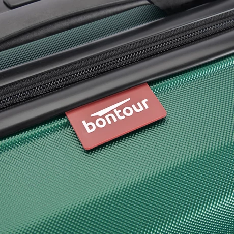 BONTOUR “Wave” 3 db-os Duplakerekes Bőrönd Szett, TSA zárral, Dzsungelzöld