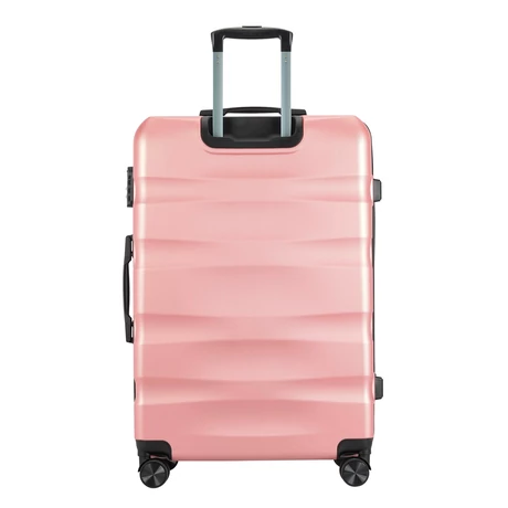 BONTOUR “WAVE” közepes Duplakerekes Gurulós bőrönd, Rose Gold, M Méretű