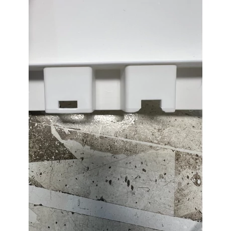 műanyag tároló fiókok kekkel, tárolókocsi 2 fiókkal, 45x17x106,5 cm, fehér