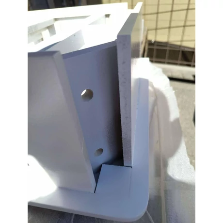 Fésülködő asztal készlet keret nélküli tükörrel 80 x 40 x 137,5 cm, fehér OUTLET