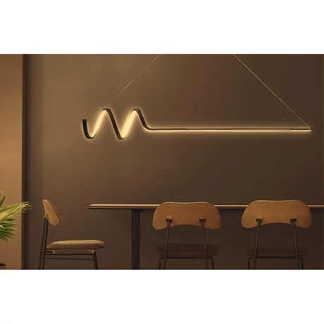 Függőlámpa, Waterwave - Fekete Body, Sárga Light