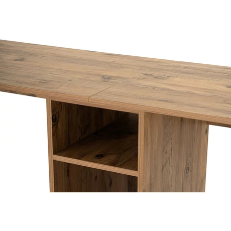 Íróasztal Twin Study Desk - Atlantic Pine, Fekete