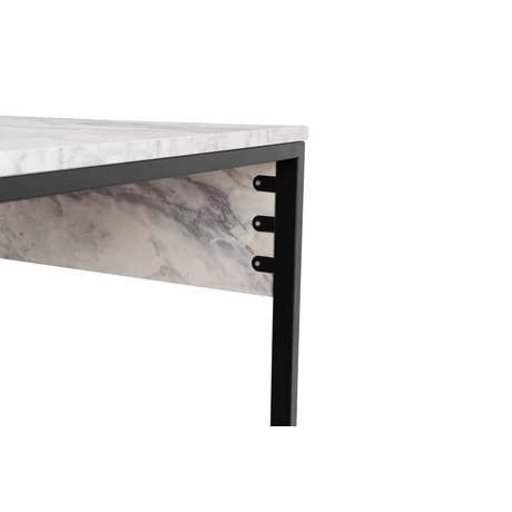 Íróasztal Twin Study Desk - Freesia Marble, Fekete