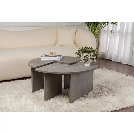Dohányzóasztal Moira - Concrete Grey