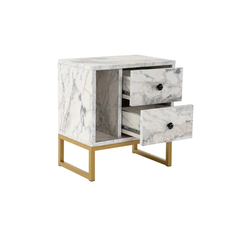 Éjjeliszekrény Glimmer - Fressia Marble, Arany