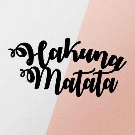 Fém fali dekoráció, Hakuna Matata