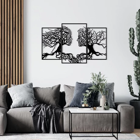 Fém fali dekoráció, Love Tree