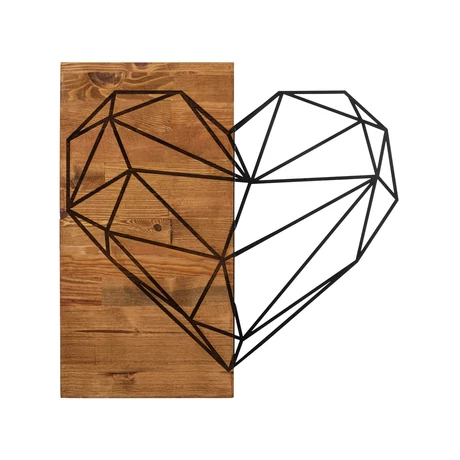 Fa fali dekoráció, Heart