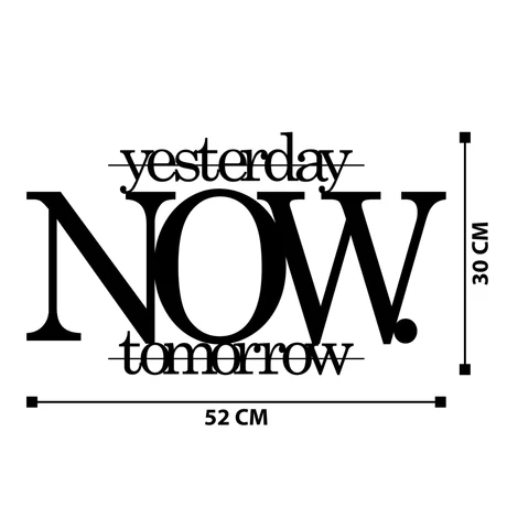 Fém fali dekoráció, Now