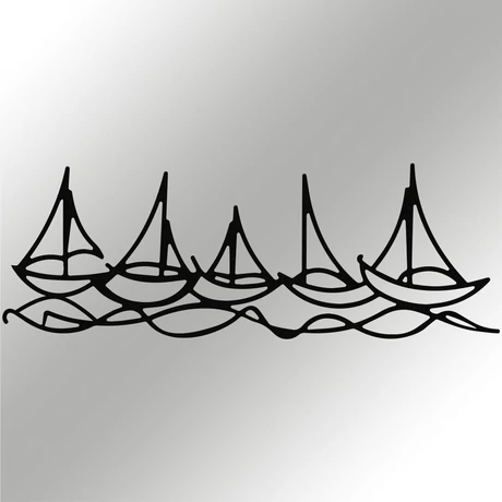 Fém fali dekoráció, Ships In Water
