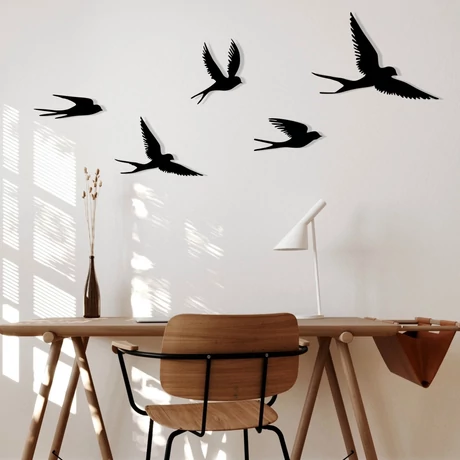 Fém fali dekoráció, Crow