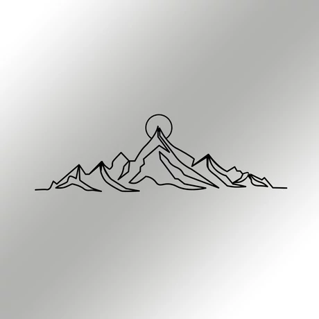 Fém fali dekoráció, Everest