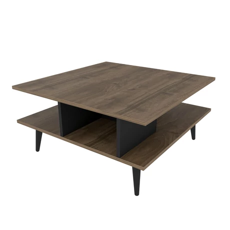 Dohányzóasztal Akya - Walnut, Black
