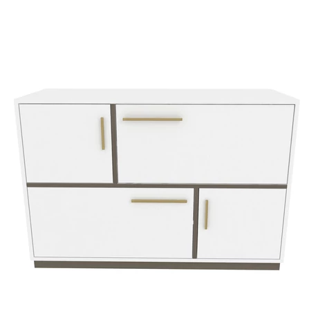 Konzolasztal Mares - White, Grey